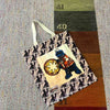 'DRUMMER COOKIE MONSTER' VELVET TOTE BY DAVID BROMLEY