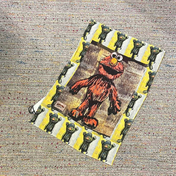 'ELMO' LINEN TEA TOWEL BY DAVID BROMLEY