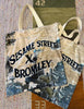 'ELMO' VELVET TOTE BY DAVID BROMLEY
