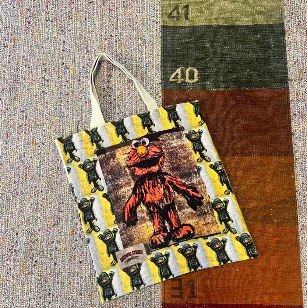 'ELMO' VELVET TOTE BY DAVID BROMLEY