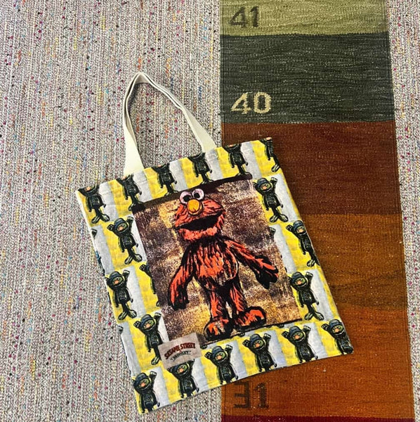 'ELMO' VELVET TOTE BY DAVID BROMLEY