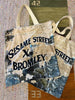 'GROVER & BIG BIRD' VELVET TOTE BY DAVID BROMLEY