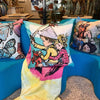 'Go Forth' Linen Cushion by Bromley Studio. 60 x 60cm