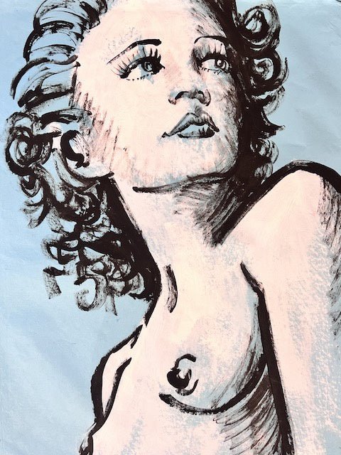Hilary On Blue
