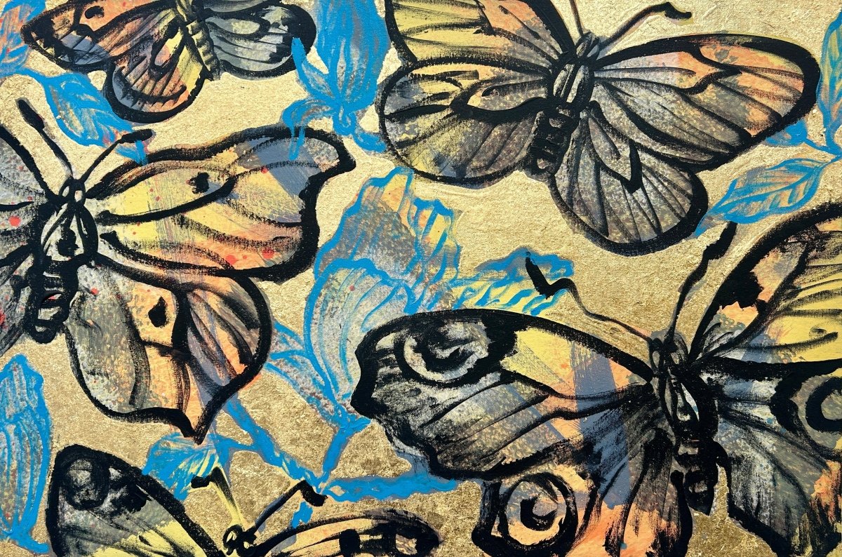 Taking Flight Amongst Blooms