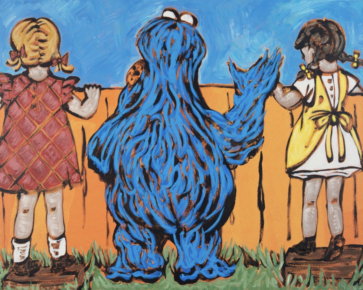 Over the Fence with Cookie Monster