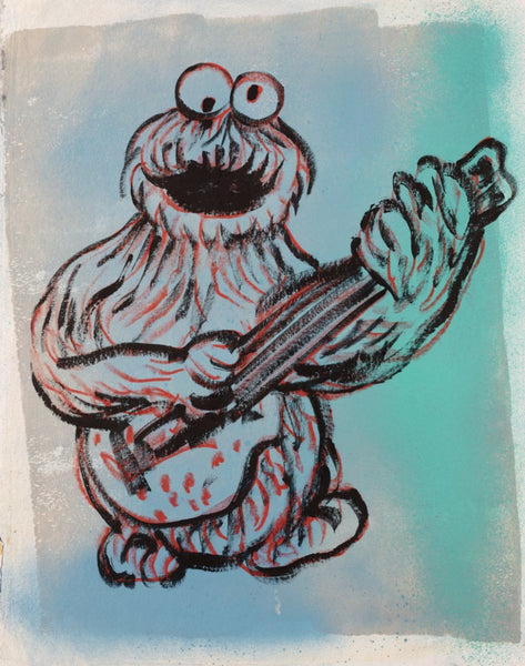 Cookie Monster Plays Guitar