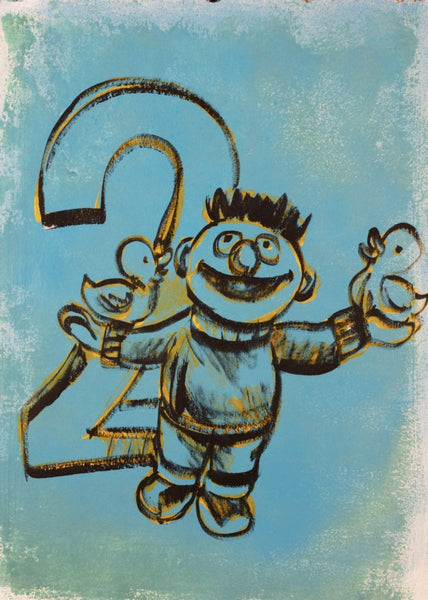 Ernie with Two Rubber Duckies