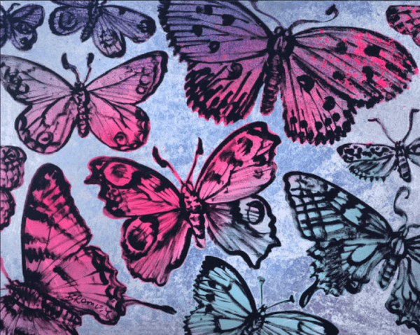 Hot Pink Butterflies