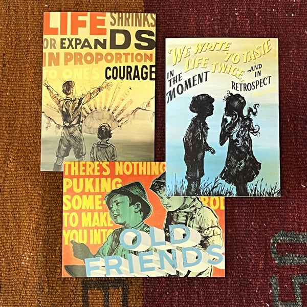 'Sign Writing Series' Set of 3 Greeting Cards”