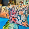 'Spring Butterflies with Blooms' Linen Cushion by Bromley Studio. 60 x 60cm