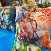 'The Signature III' Velvet Cushion by Bromley Studio. 60 x 60cm