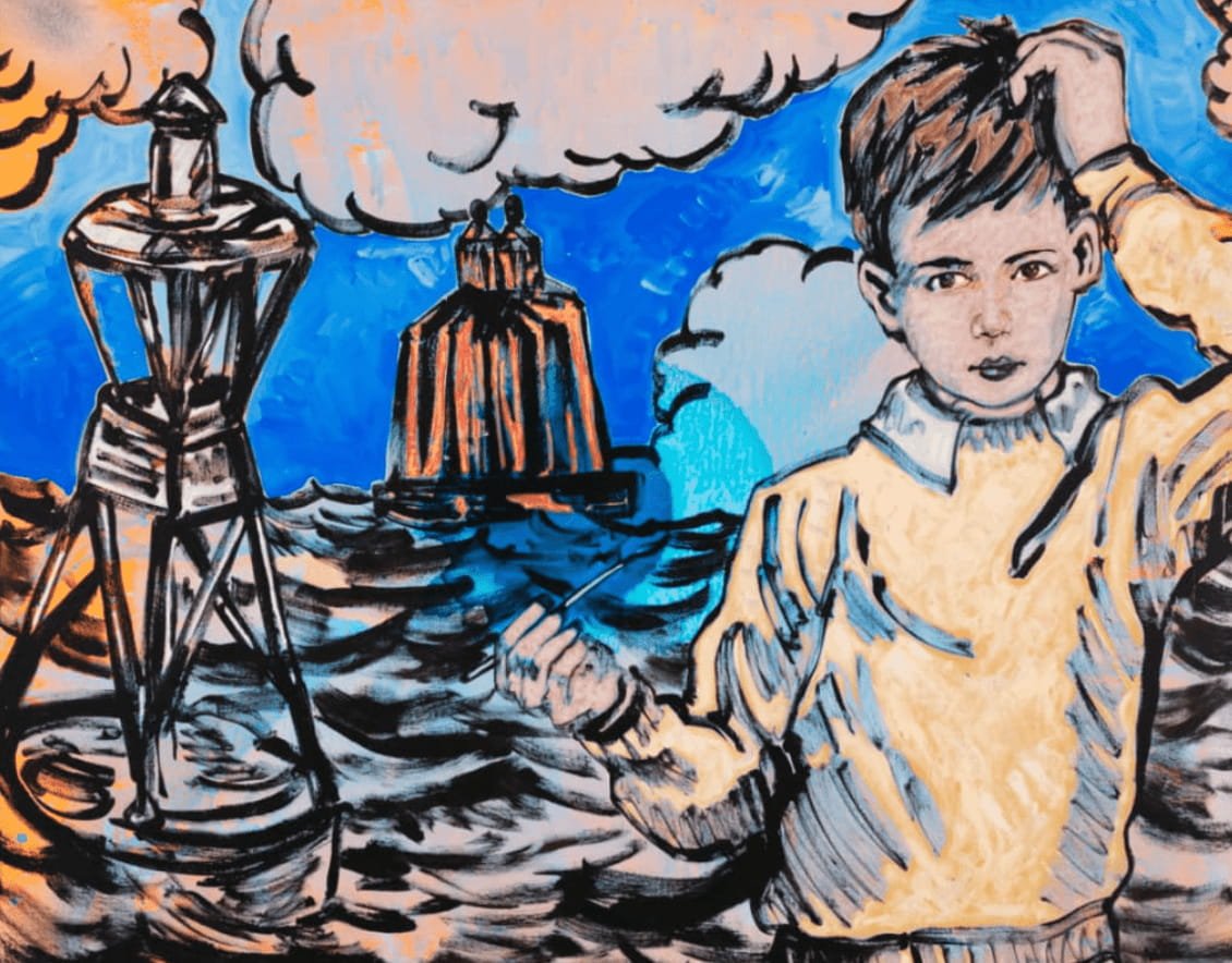 The Young Artist By The Sea